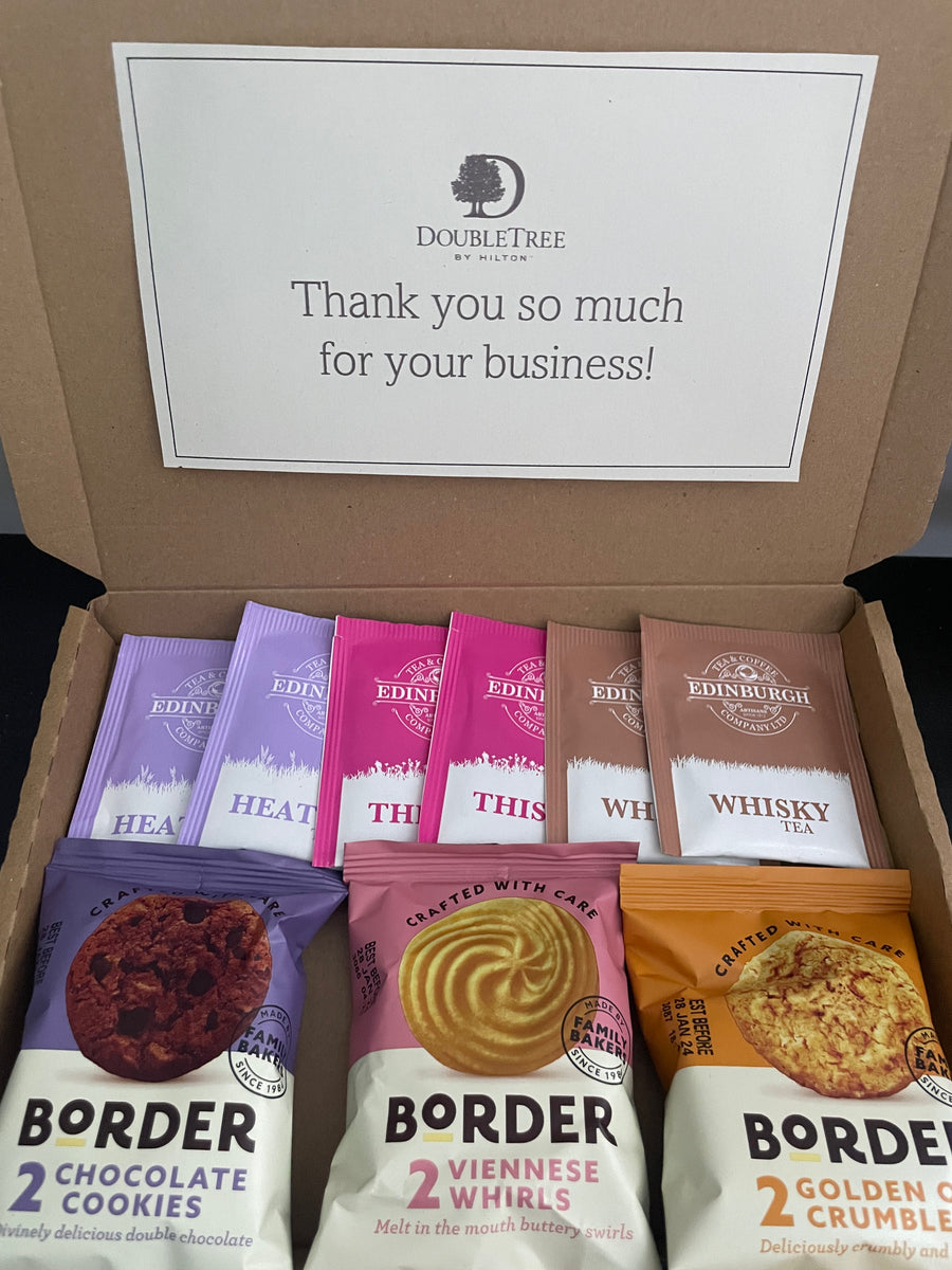 Penny Post Afternoon Tea Gift Box - Letterbox Hamper With Biscuits, Chocolate & Artisan Teas, British Food Gift-348584