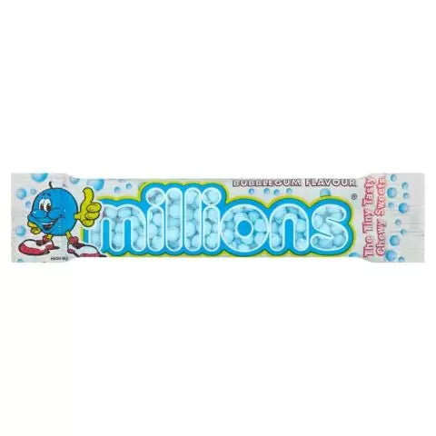 Millions Bubblegum Tubes 45g