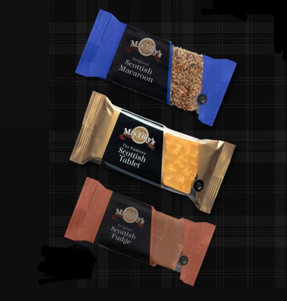 Mrs Tilly’s Traditional Bars - Fudge, Macaroon, Tablet 90g