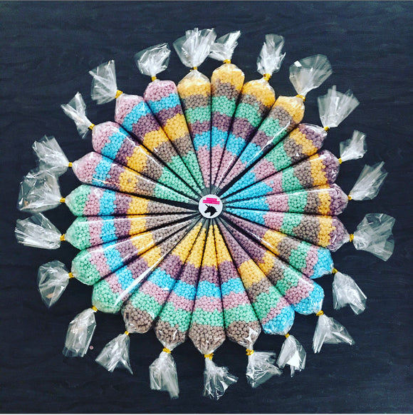 10 x Rainbow ‘One in a Million’ Sweet Cones - 170g