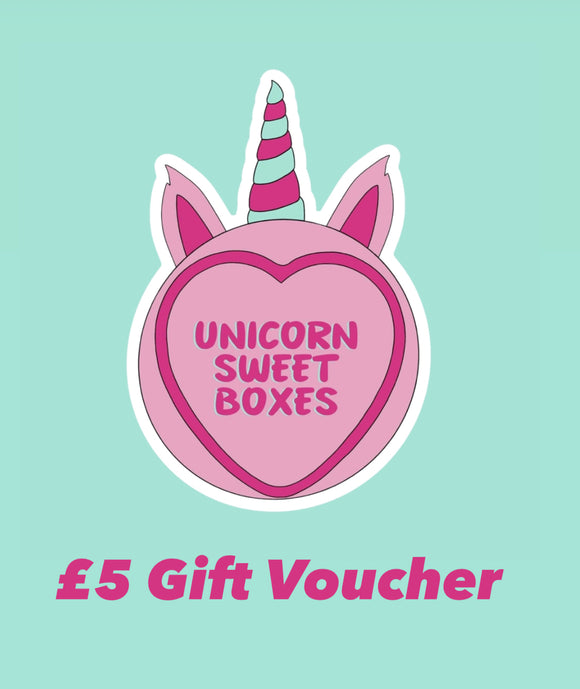 Unicorn Sweet Box - Gift E-Voucher £5